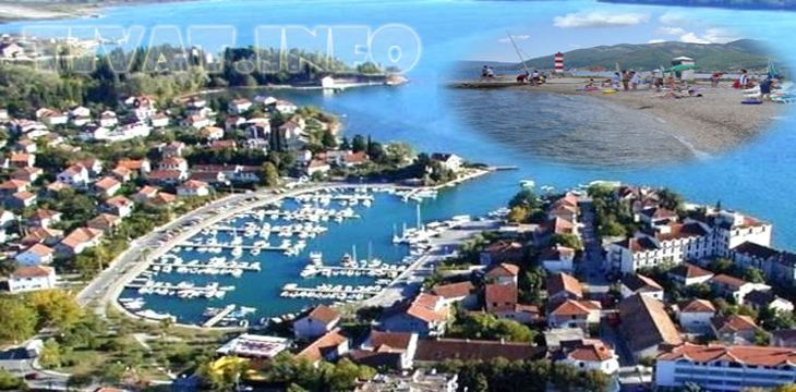 Tivat iz vazduha i plaža